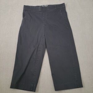 Gloria Vanderbilt Women's Size 18 Shape Effect High Rise Wide Leg Crop Black